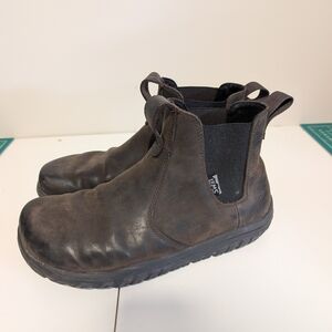 Lems | Premium Brown Leather WIDE Chelsea Ankle Boots